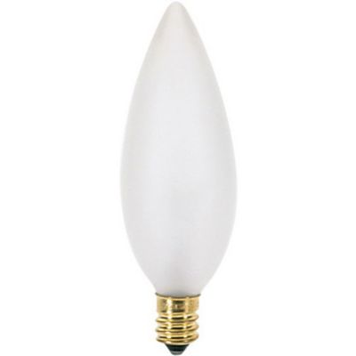 25W 120V BA9.5 E12 Blunt Tip Frosted Bulb by SATCO Lighting - Starlight Lighting USA and Canada